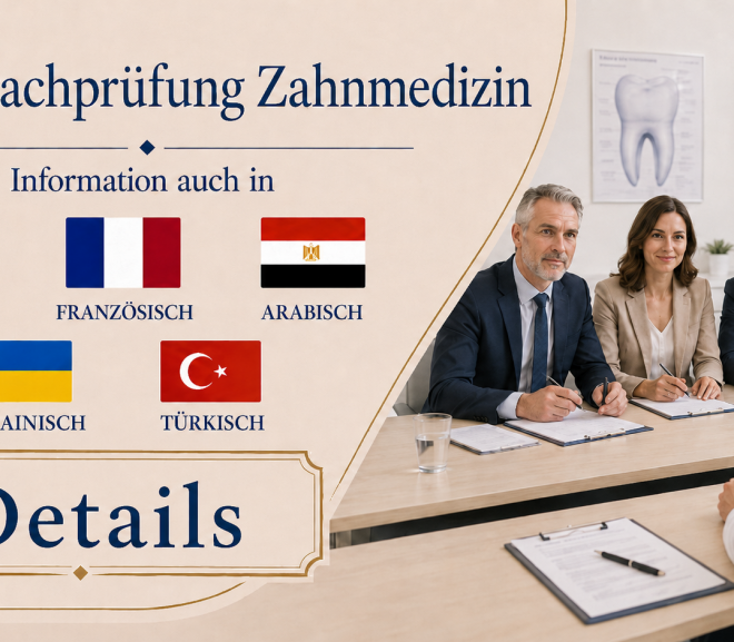 Fachsprachprüfung Zahnmedizin